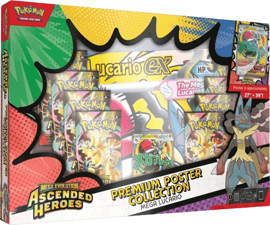 Ascended Heroes Premium Poster Collection - Mega Lucario