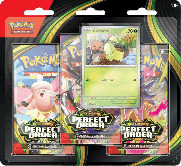 Perfect Order 3 Pack Blister (Chikorita)