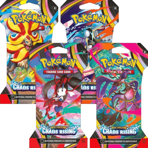 Chaos Rising Sleeved Booster Pack Art Bundle (Set of 4)