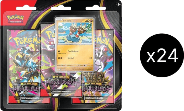 Pitch Black 3-Pack Blister Case