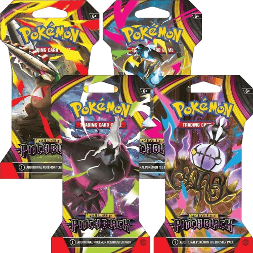 Pitch Black Sleeved Booster Pack Art Bundle (Set of 4)