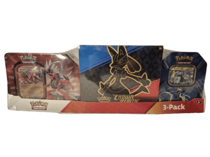 Costco Pokémon Collector 3-Pack: Crown Zenith ETB + Paldea Legends Tins