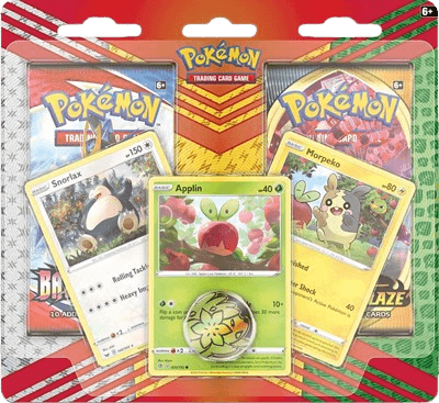 2 Pack Blister (Snorlax, Morpeko & Applin Cards)