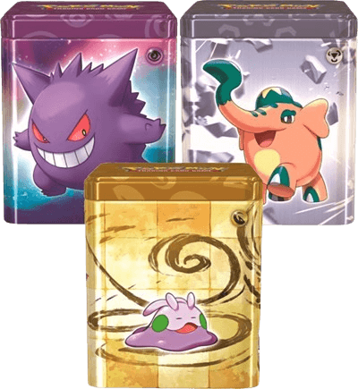 Pokémon Stacking Tins [Set of 3] (Psychic, Metal, and Dragon)