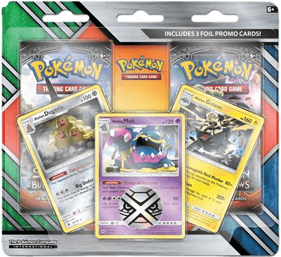Enhanced 2-Pack Blister Pack (Alolan Dugtrio, Alolan Muk, & Alolan Golem)