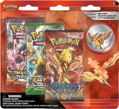 Legendary Birds Pin 3 Pack Blister (Moltres Pin)