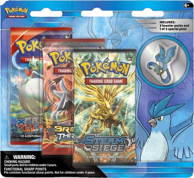 Legendary Birds Pin 3 Pack Blister (Articuno Pin)