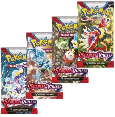 Scarlet & Violet Booster Pack Art Bundle (Set of 4)