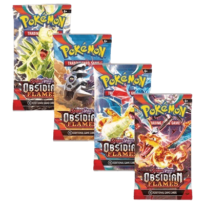 Obsidian Flames Booster Pack Art Bundle (Set of 4)