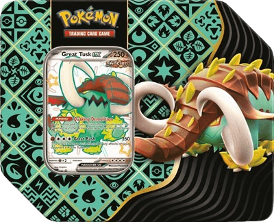 Paldean Fates Tin - Great Tusk ex