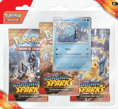 Surging Sparks 3-Pack Blisters - Quagsire