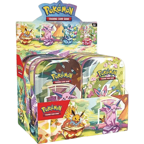 Prismatic Evolutions Mini Tin Display