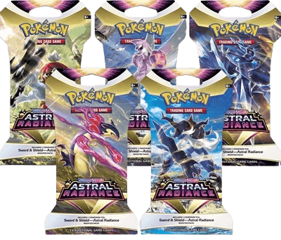 Astral Radiance Sleeved Booster Pack Art Bundle (Set of 5)