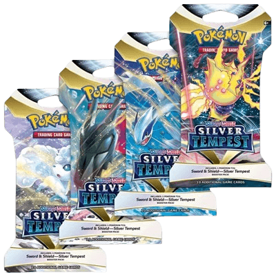 Silver Tempest Sleeved Booster Pack Art Bundle (Set of 4)