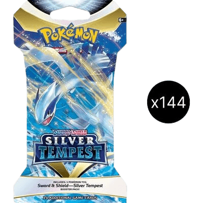 Silver Tempest Sleeved Booster Pack Case