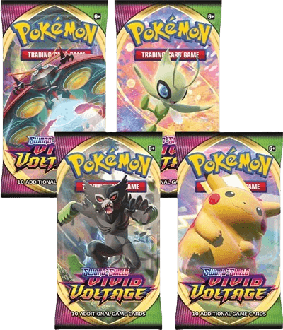 Vivid Voltage Booster Pack Art Bundle (Set of 4)