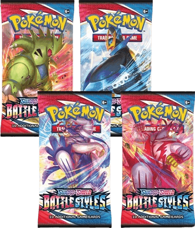 Battle Styles Booster Pack Art Bundle (Set of 4)
