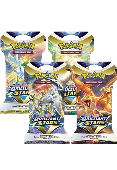 Brilliant Stars Sleeved Booster Pack Art Bundle (Set of 4)