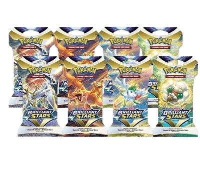 Brilliant Stars Sleeved Booster Pack Art Bundle (Set of 8)