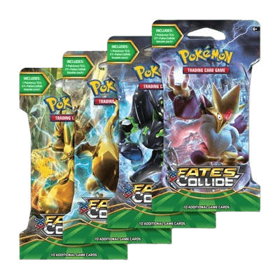 Fates Collide Sleeved Booster Pack Art Bundle (Set of 4)