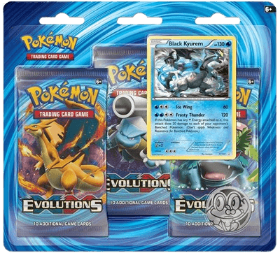 Evolutions 3-Pack Blister - Black Kyurem
