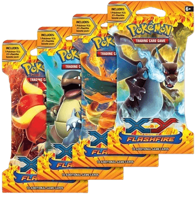 Flashfire Sleeved Booster Pack Art Bundle (Set of 4)