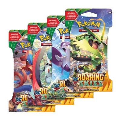 Roaring Skies Sleeved Booster Pack Art Bundle (Set of 4)