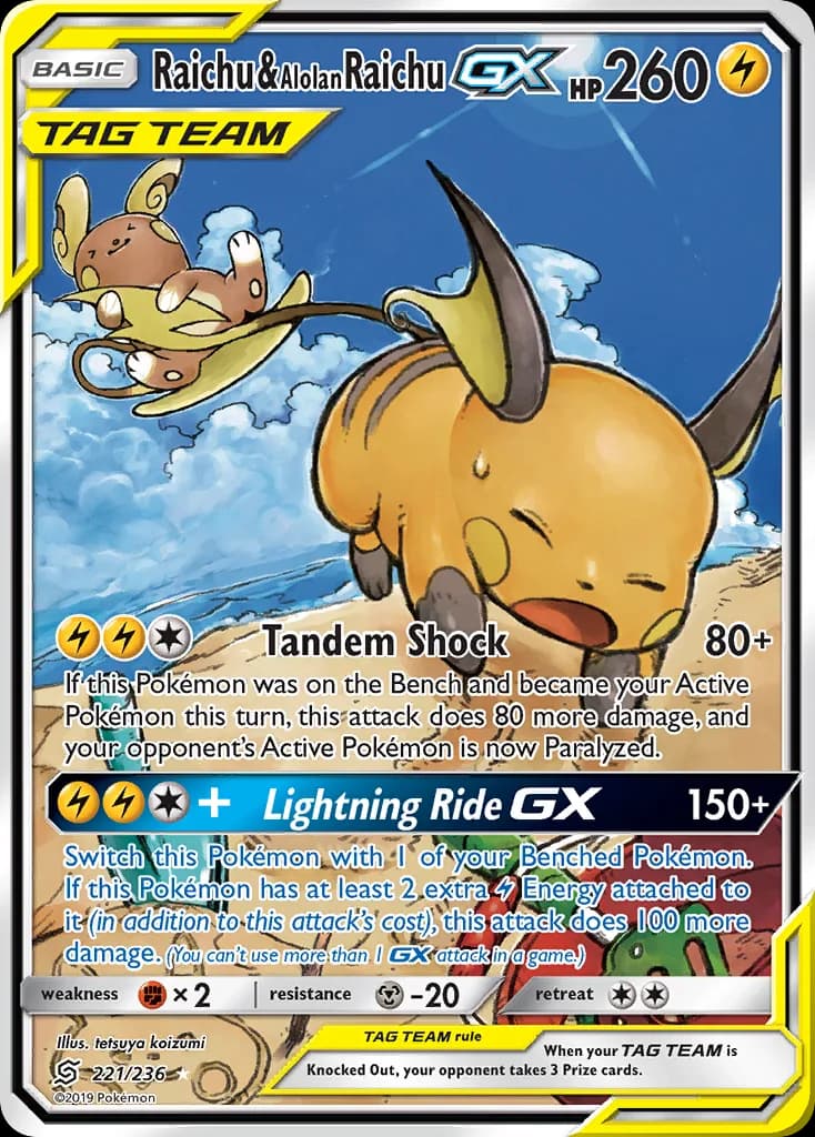Raichu & Alolan Raichu-GX